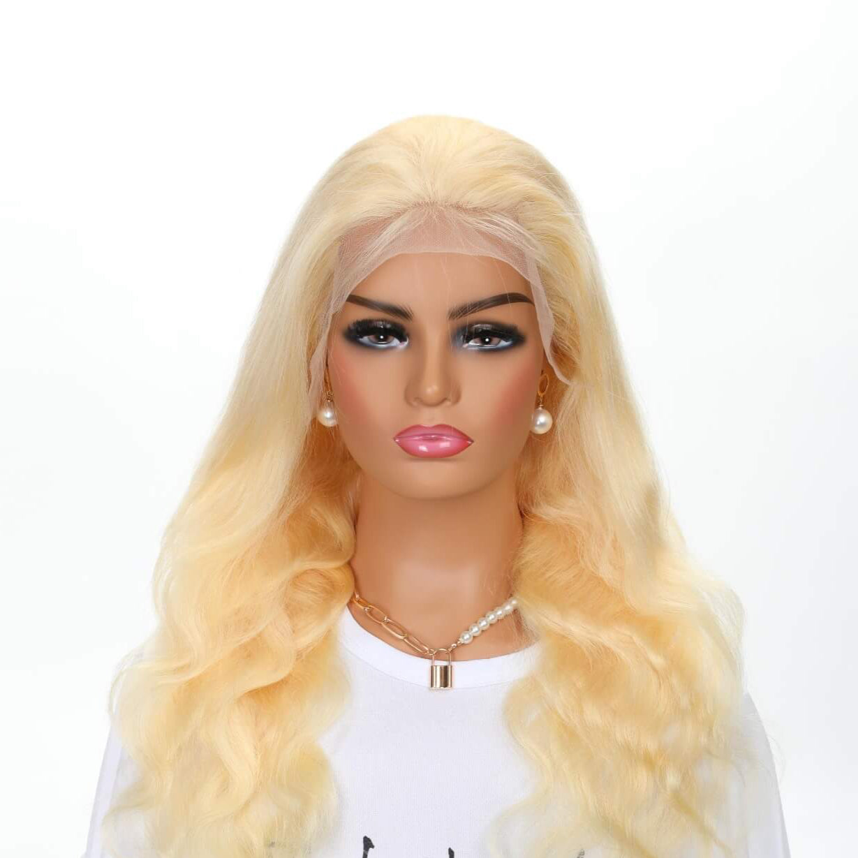 Blonde Body Wave Human Hair Wig 13x4 Density 200%