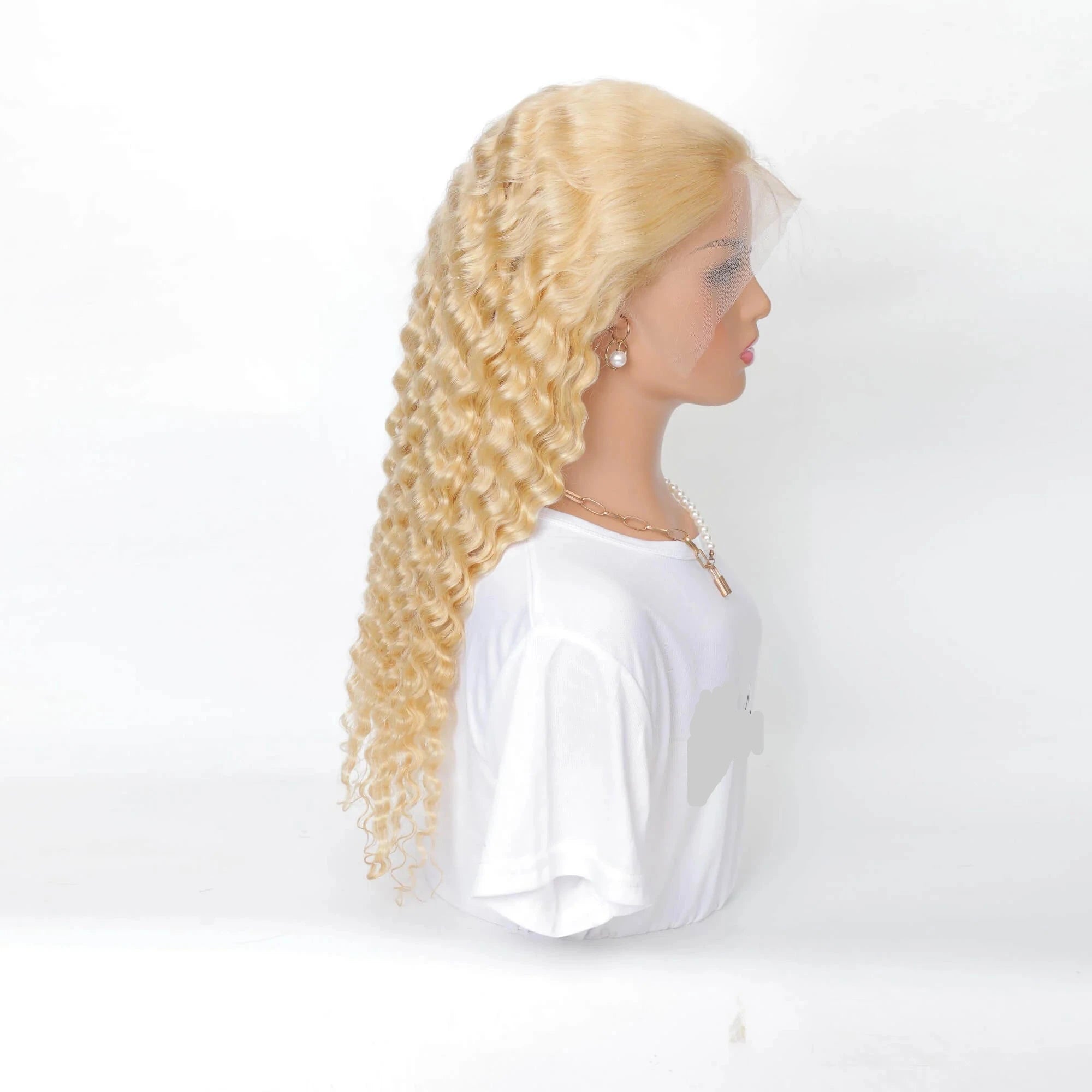 Blonde Deep Wave Human Hair Wig 13x4 Density 200%