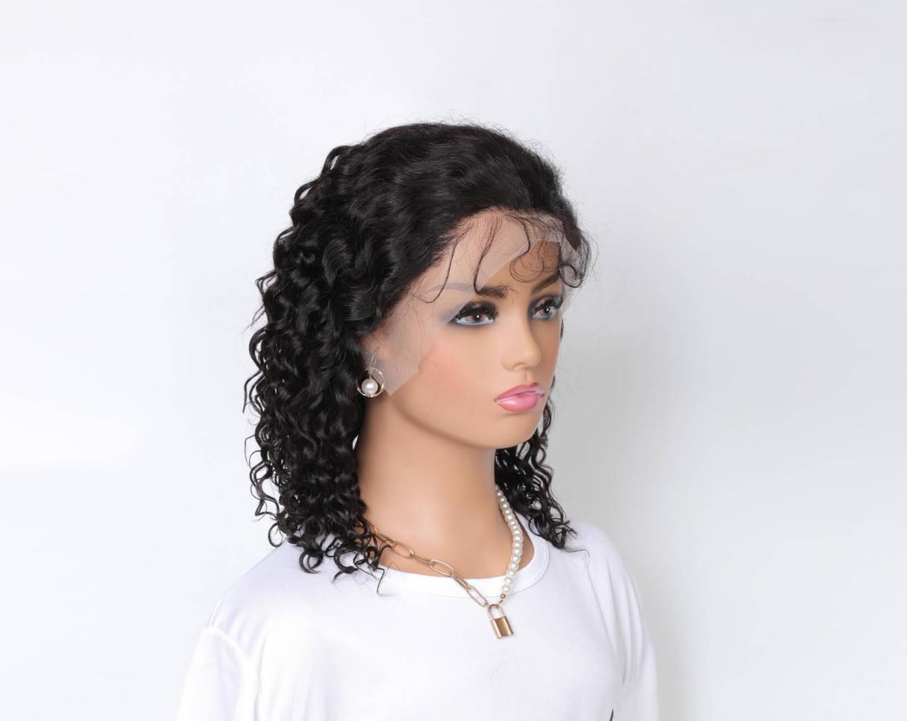 Curly Human Hair Wig 13X4 Density 200%