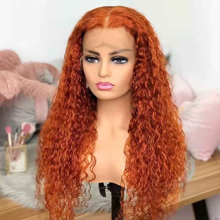 Ginger Human Hair Wig 13x4 Density 200%