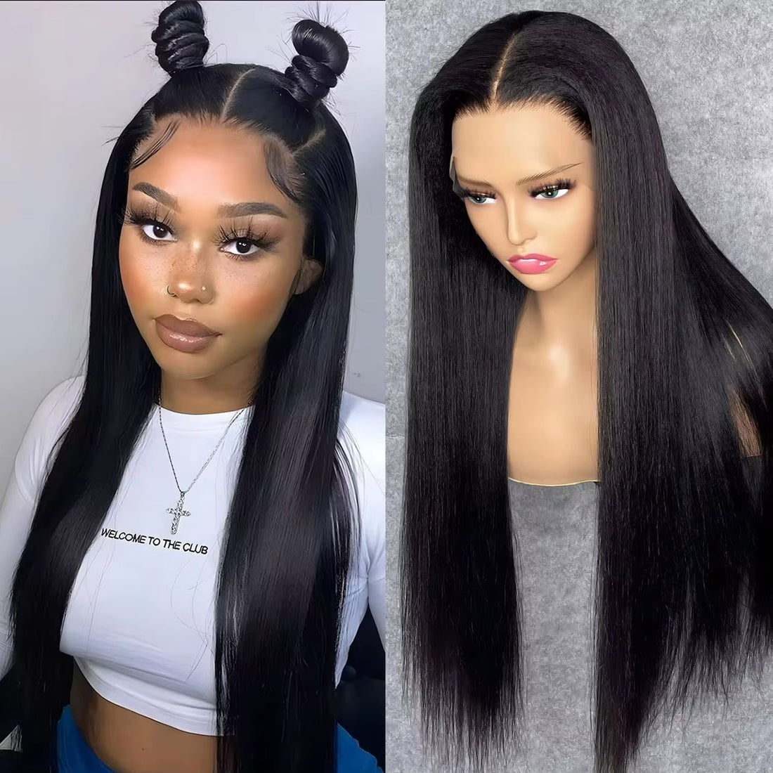 Straight Human Hair Wig 13X4 Density 200%