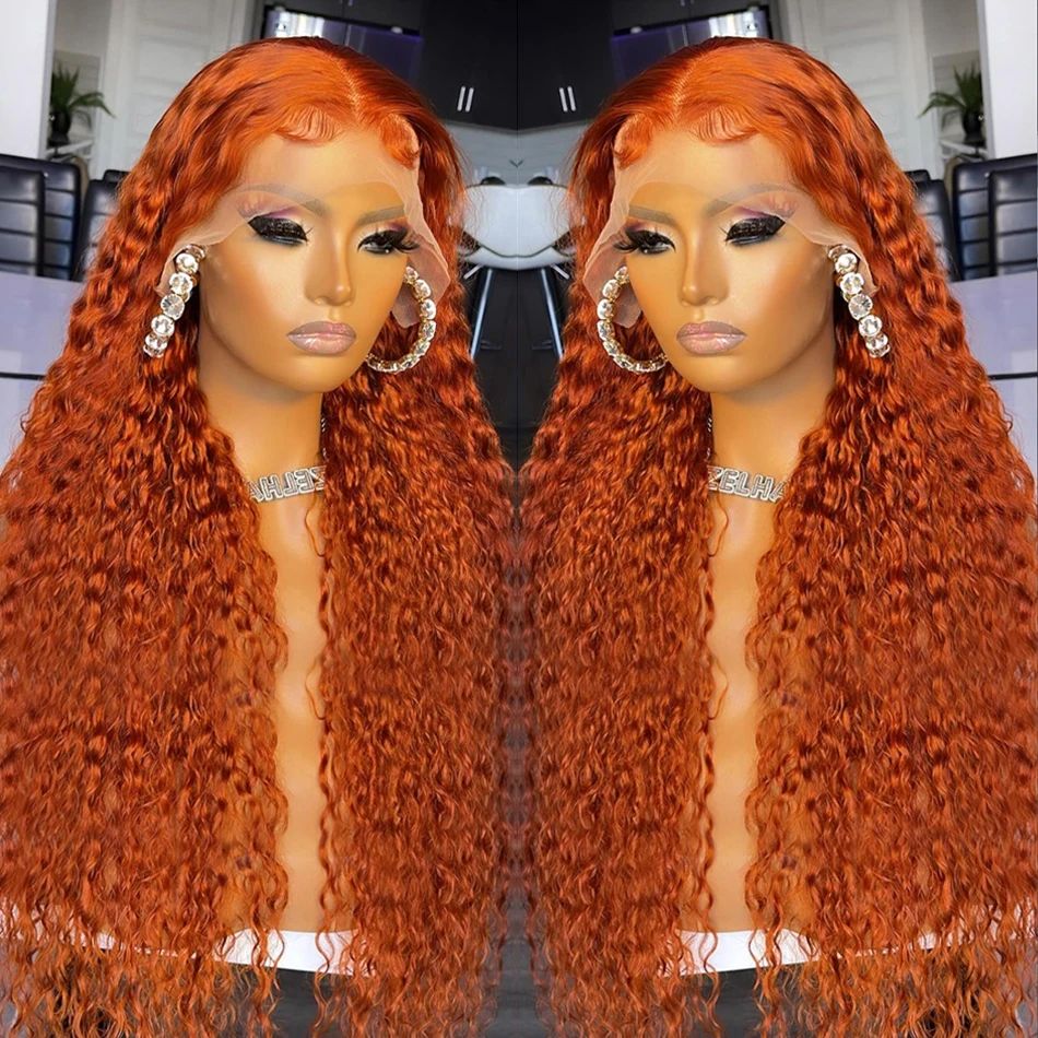 Ginger Human Hair Wig 13x4 Density 200%
