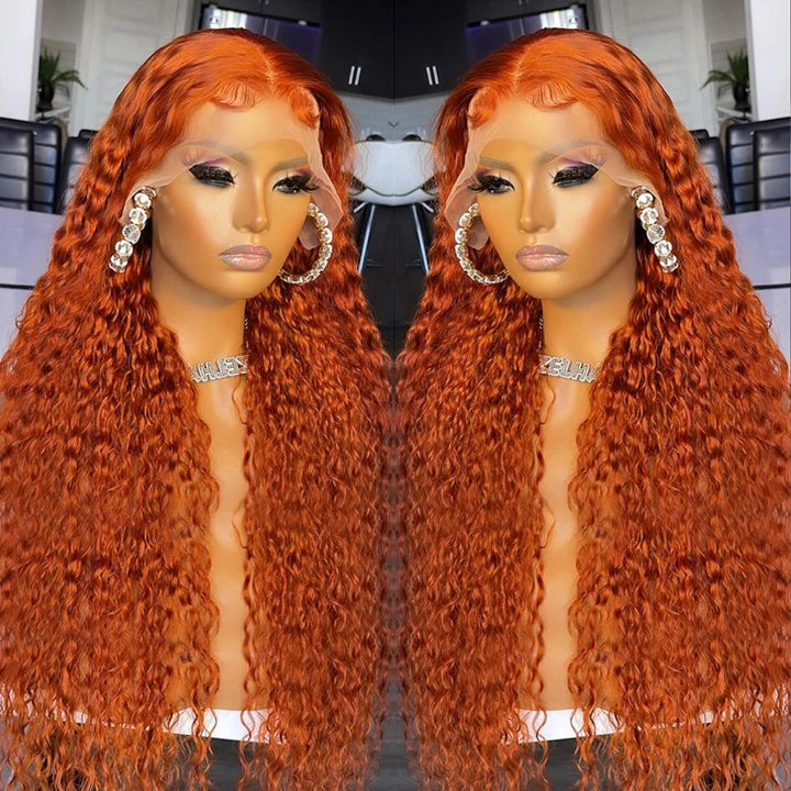Ginger Human Hair Wig 13x4 Density 200%