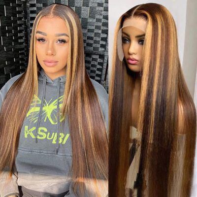 Highlight Human Hair Wig 13X4 Density 200%