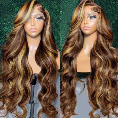 Highlight Human Hair Wig 13X4 Density 200%
