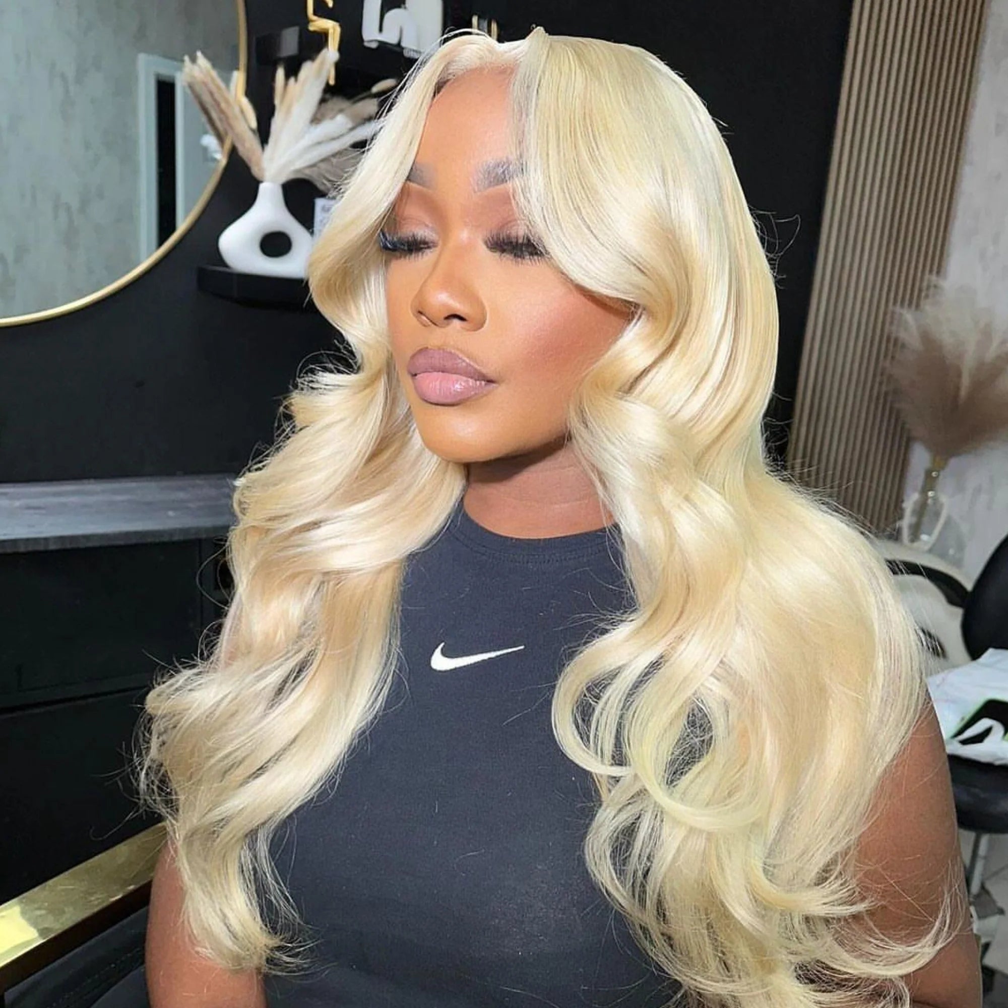 Blonde Body Wave Human Hair Wig 13x4 Density 200%