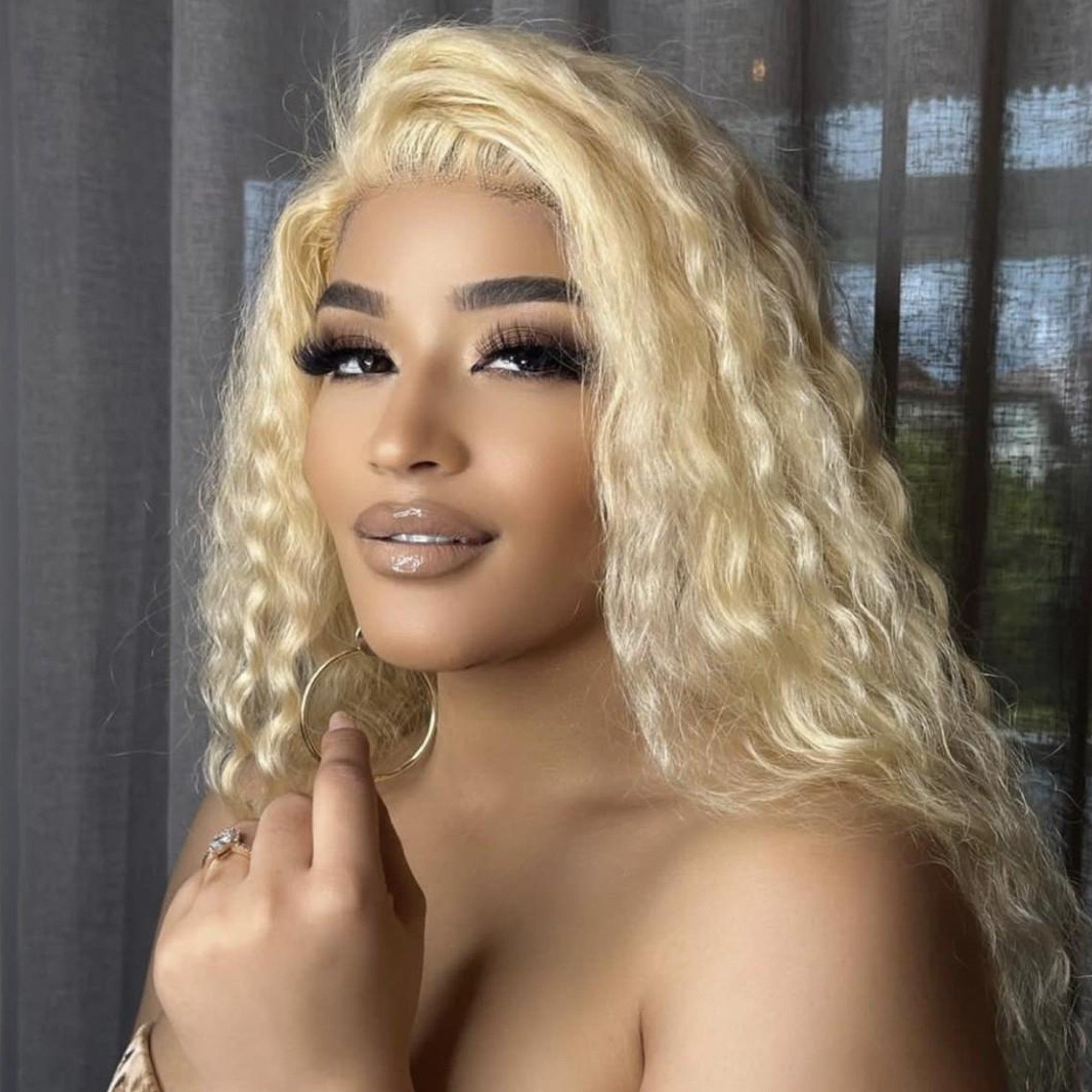 Blonde Deep Wave Human Hair Wig 13x4 Density 200%