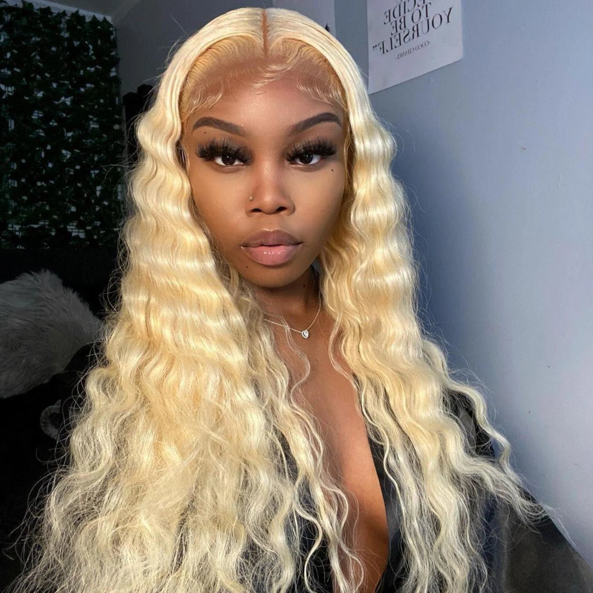 Blonde Deep Wave Human Hair Wig 13x4 Density 200%