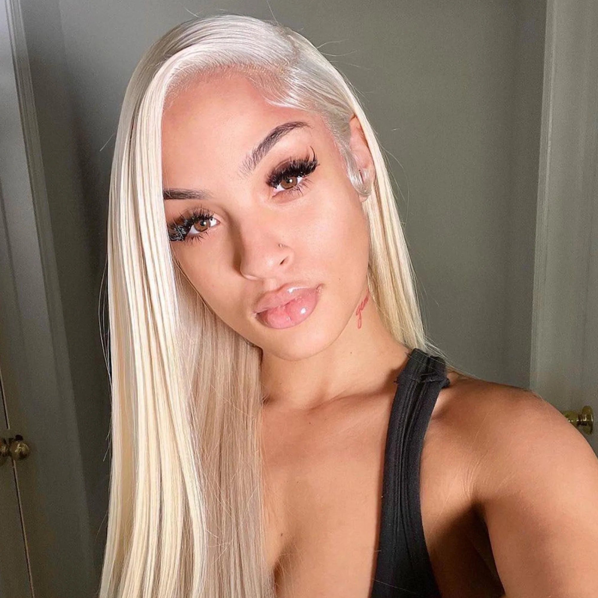 Blonde Straight Human Hair Wig 13x4 density 200%