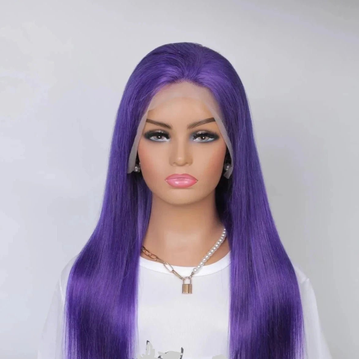 Blue Human Hair Wig 13x4 Density 200%