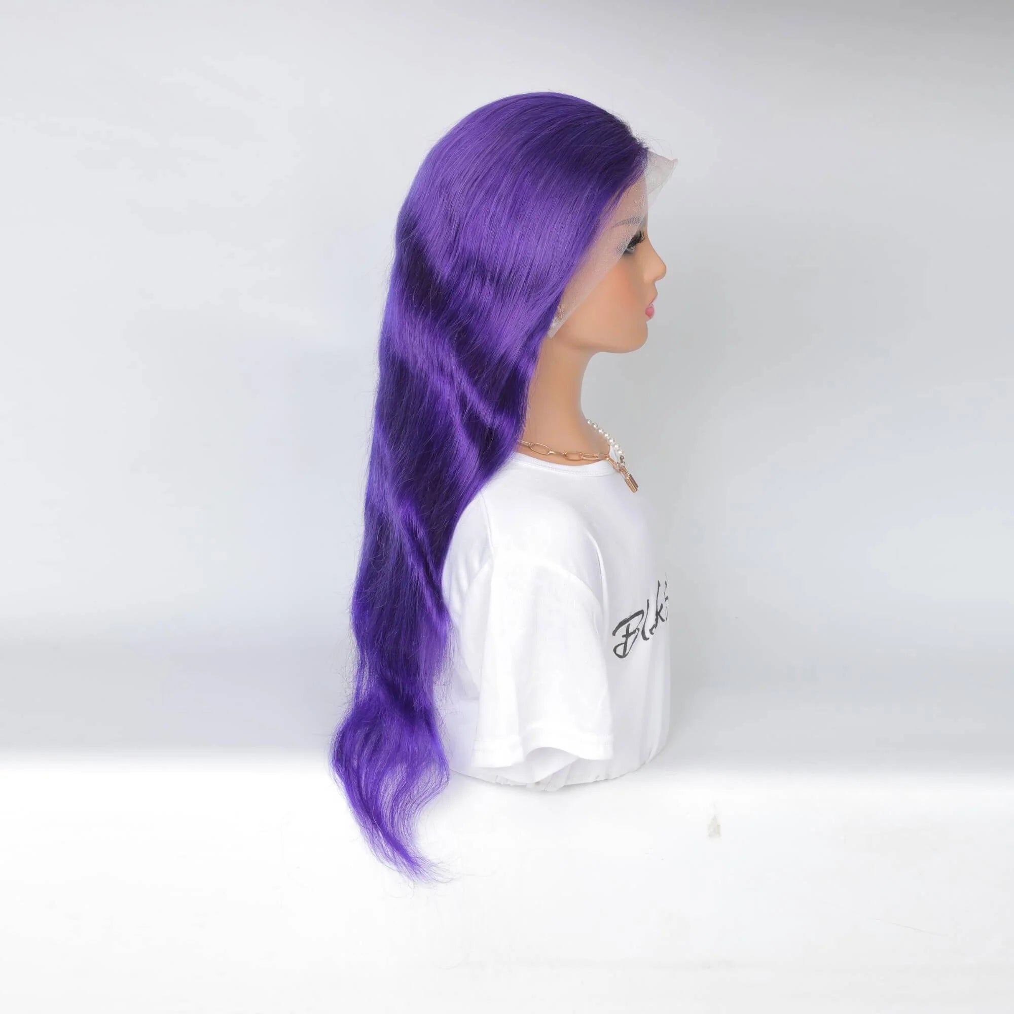 Blue Human Hair Wig 13x4 Density 200%