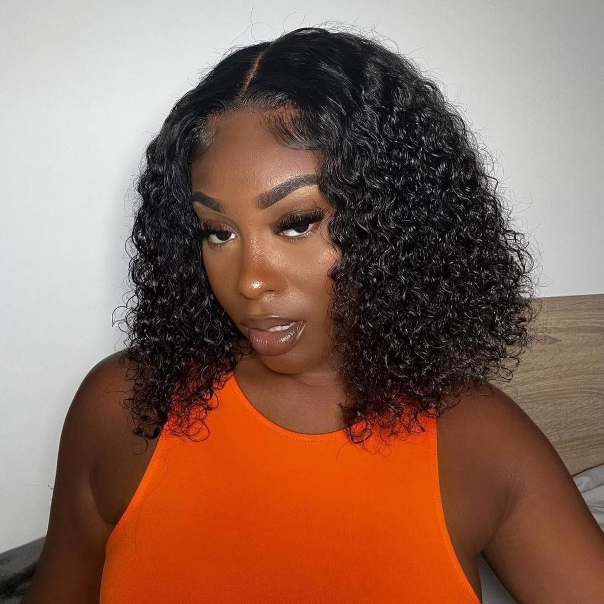 Curly Human Hair Wig 13X4 Density 200%