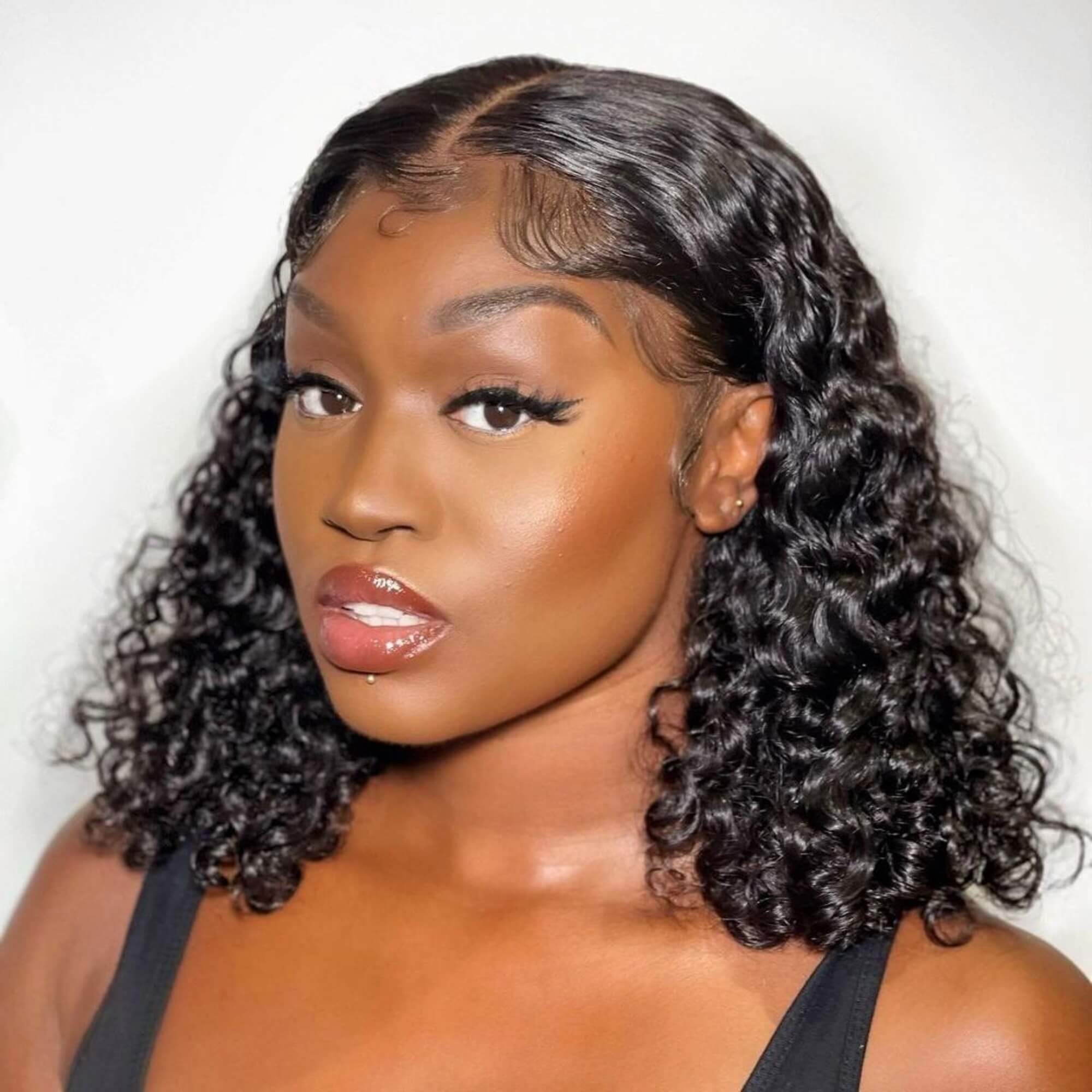 Curly Human Hair Wig 13X4 Density 200%