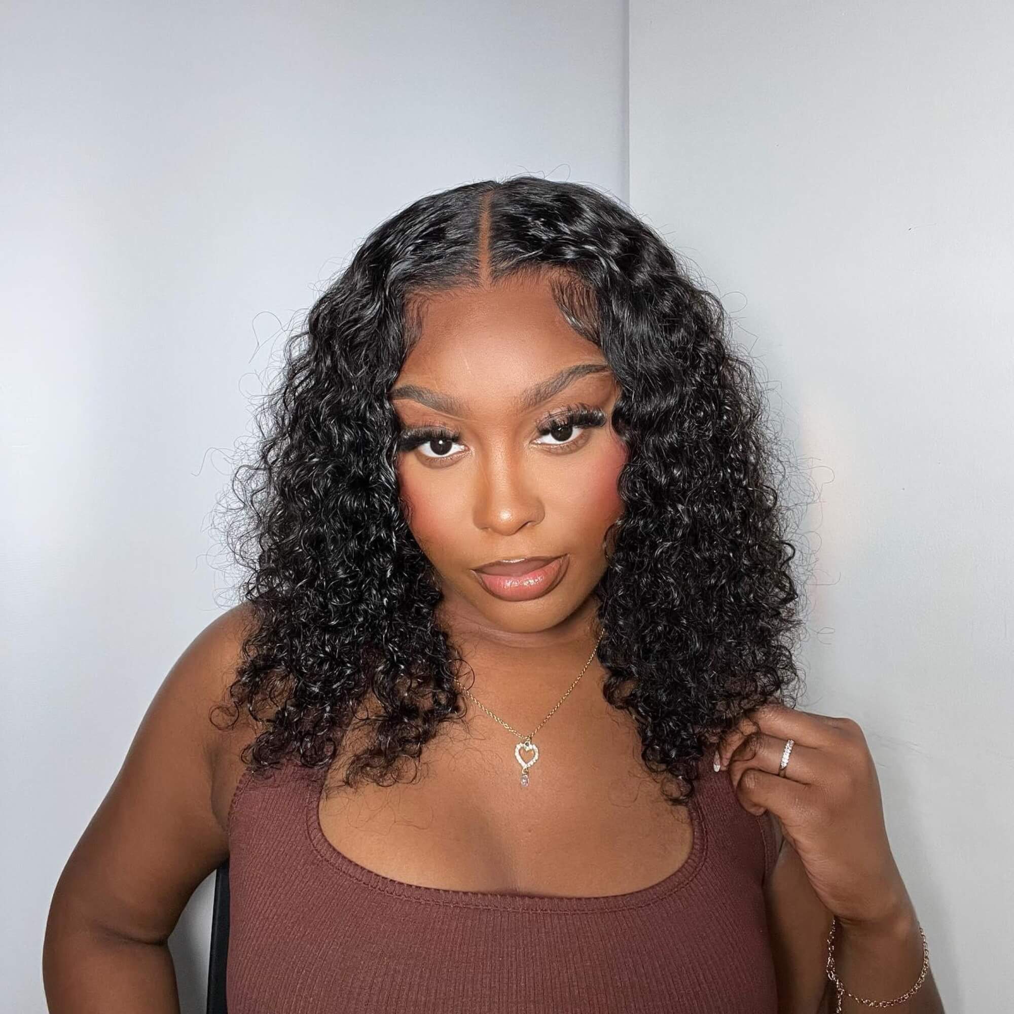 Curly Human Hair Wig 13X4 Density 200%