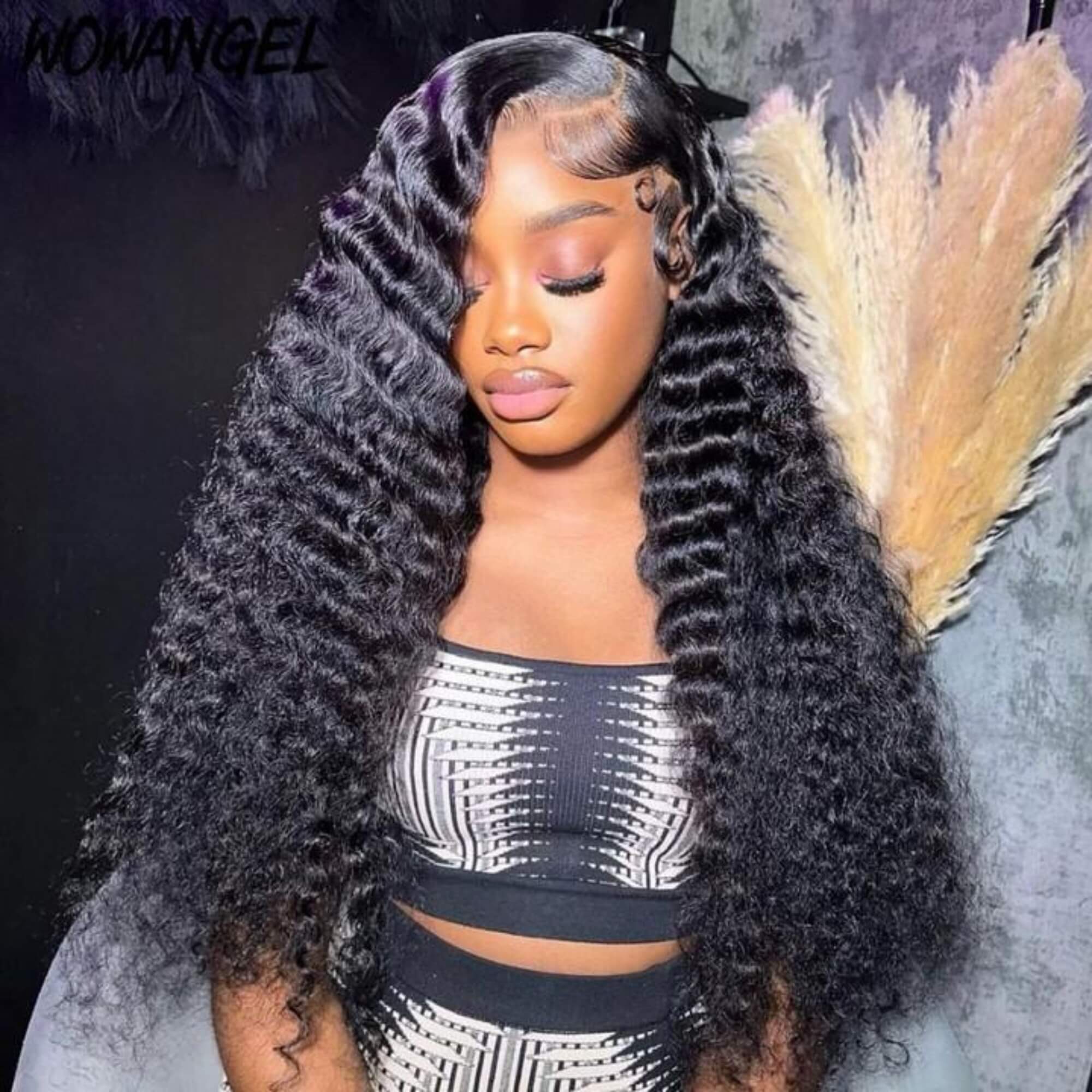 Deep Wave Human Hair Wig 13X4 Density 200%