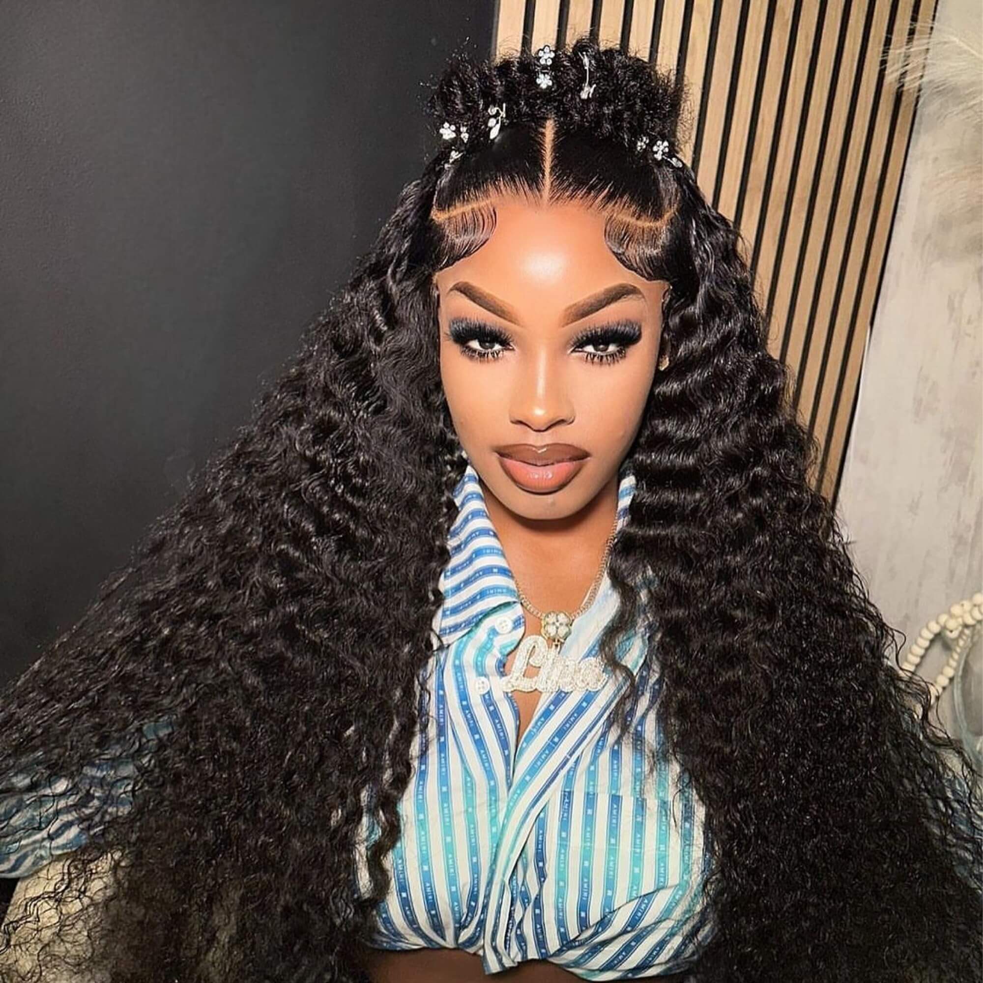 Deep Wave Human Hair Wig 13X4 Density 200%