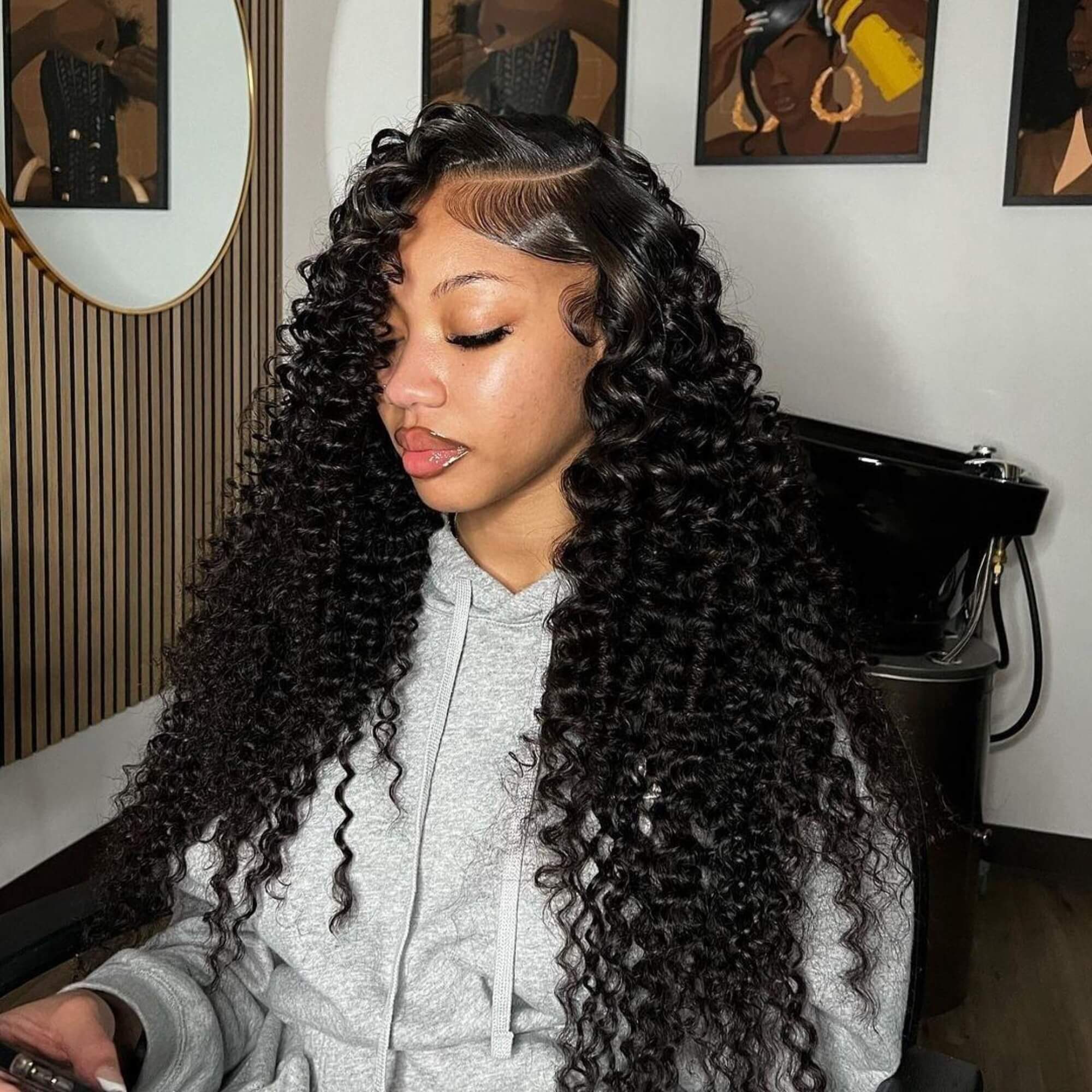 Deep Wave Human Hair Wig 13X4 Density 200%