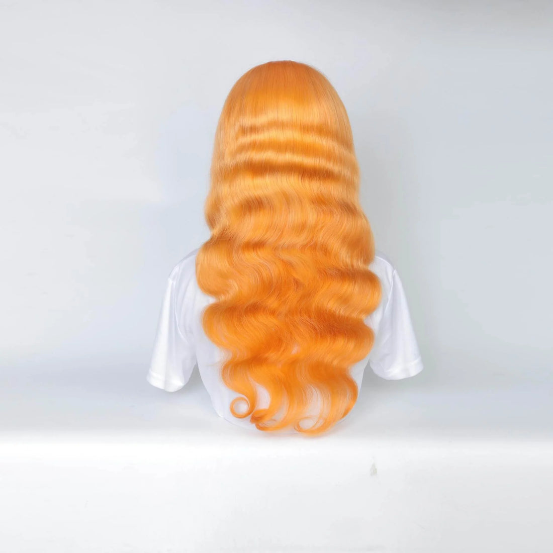 Orange Human Hair Wig 13x4 Density 200%