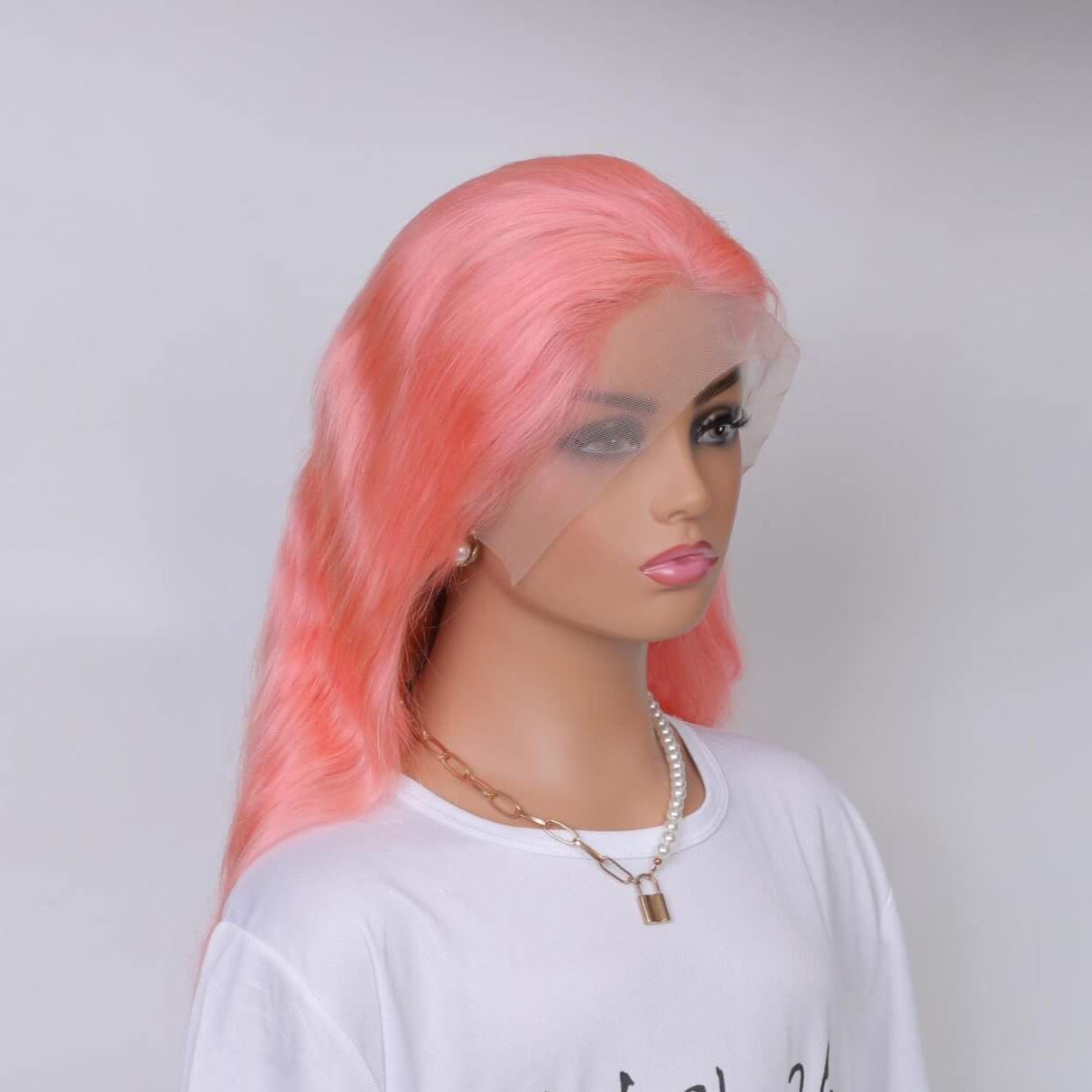 Pink Human Hair Wig 13x4 Density 200%