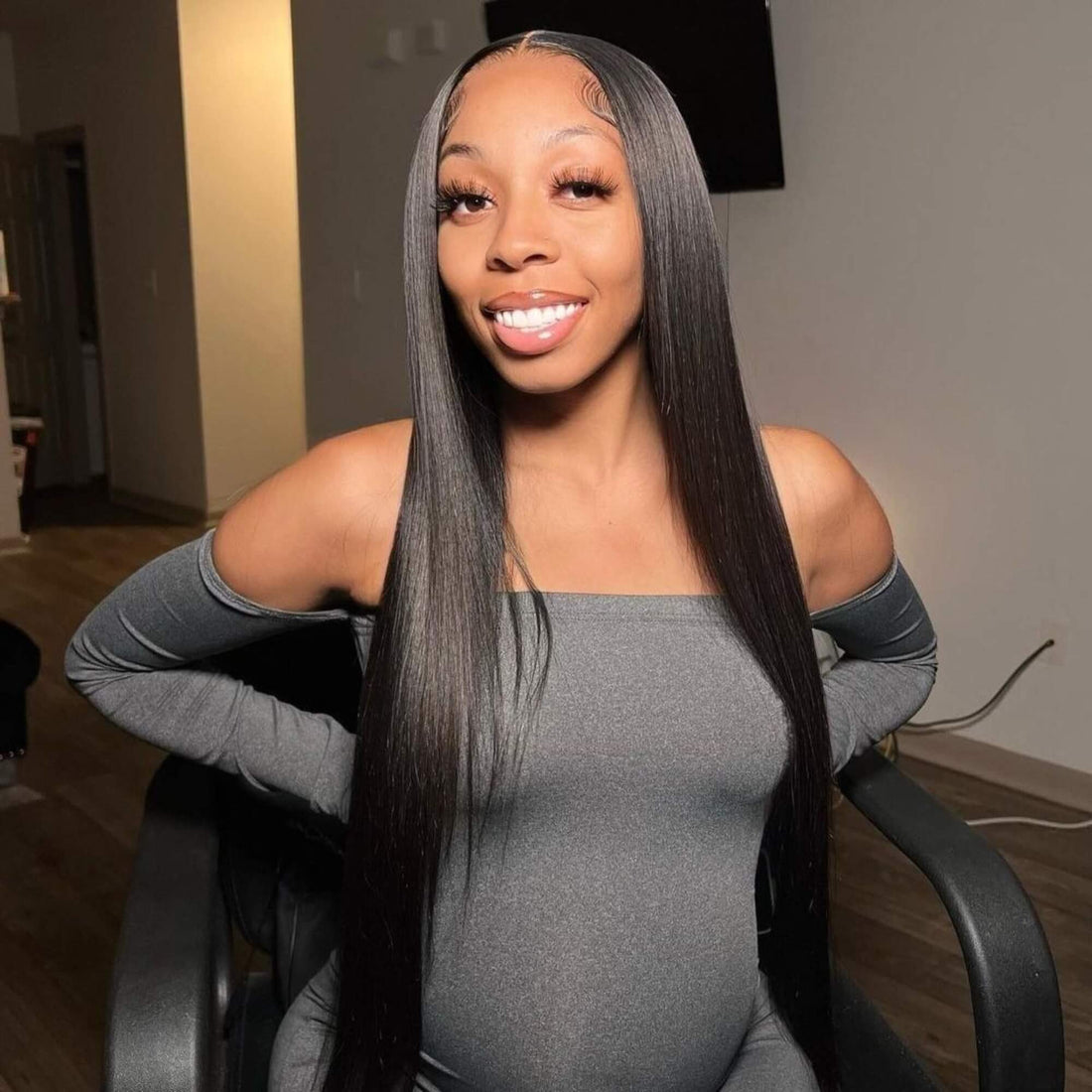 Straight Human Hair Wig 13X4 Density 200%